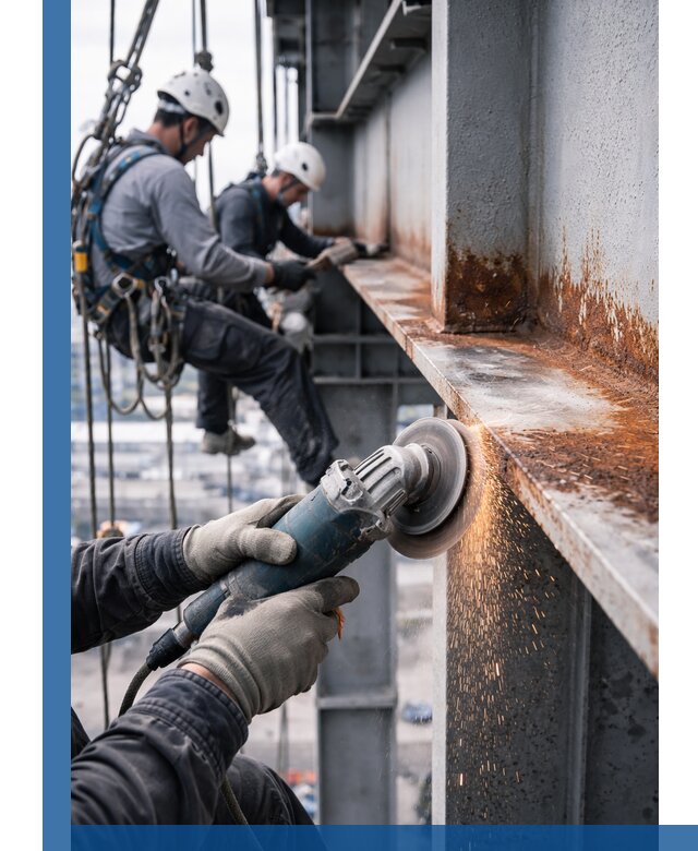 Зачистка металла от ржавчины и подготовка поверхностей в Лыткарине