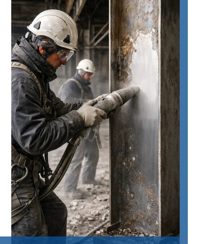 Удаление старой краски с металла в Лыткарине от 461 р. | ВЫСОТНИК-Лтк