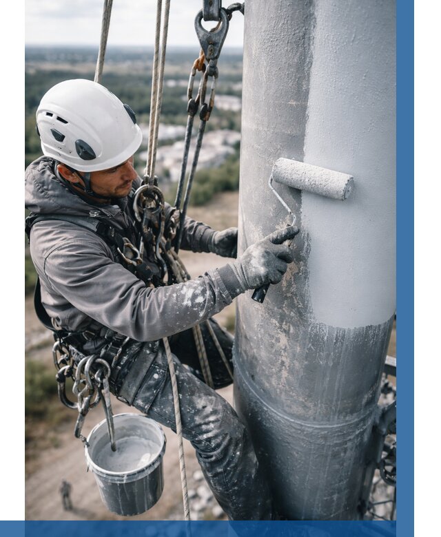 Покраска мачт связи под ключ в Лыткарине от 871 р. | ВЫСОТНИК-Лтк
