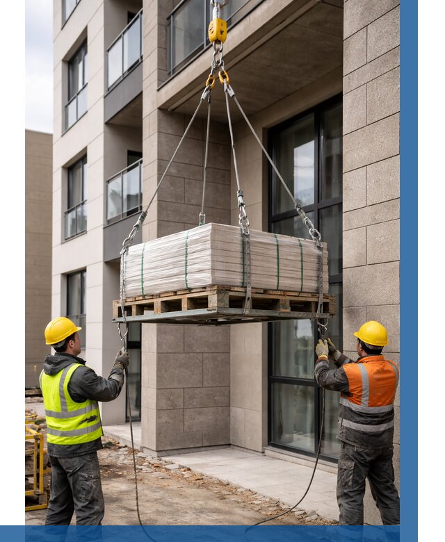 Подъем керамогранита на этаж в Лыткарине от 3585 р. | ВЫСОТНИК-Лтк