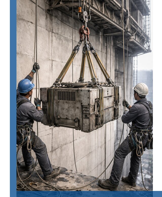 Такелажные работы на высоте, подъем и монтаж грузов в Лыткарине