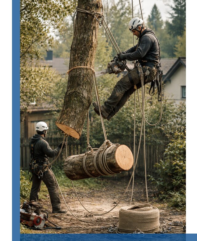 Валка деревьев частями в Лыткарине, безопасно и аккуратно