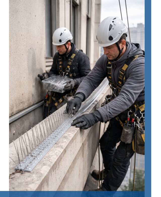 Установка шипов от птиц в Лыткарине от 871 р. | ВЫСОТНИК-Лтк